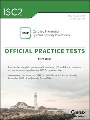 cover image of ISC2 CISSP Certified Information Systems Security Professional Official Practice Tests